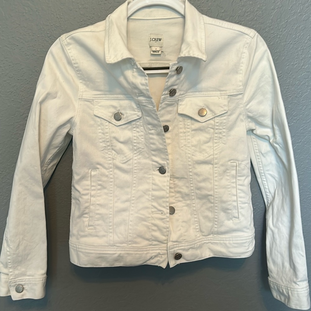 J. Crew denim jacket in white